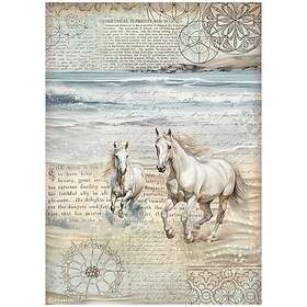 Stamperia Decoupage Papper Silent Sea Horses