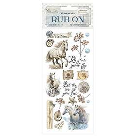 Stamperia Rub Ons Silent Sea Horses