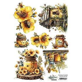 Alchemy of Art Decoupage Papper Bee Mine