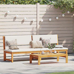 vidaXL Solstol 3-i-1 Funktion Massivt Akaciaträ 4108111