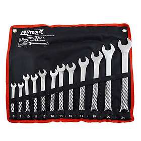 AWTOOLS Set med kombinycklar AW40115; 8-24 mm; 12 st.