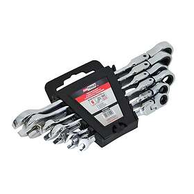 AWTOOLS Skiftnyckel med spärrhake AW39933; 8-19 mm; 6 st.
