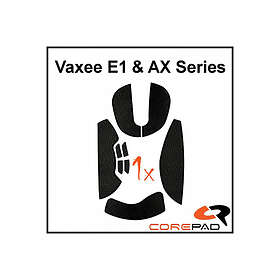 Corepad Soft Grips till Vaxee E1 & AX Series Röd