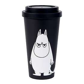 Nordicbuddies Mumin take away mugg 45 cl Mumintrollet arg svart