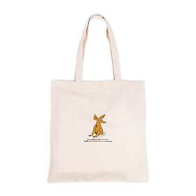 Nordicbuddies Mumin tygpåse 38,5x42 cm Sniff beige