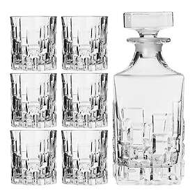 Stiernholm Etna whiskeykaraffel med 6 glas 81 cl klar