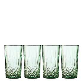 Lyngby Glas Sorrento Highball 38 cl 4-pack Grön