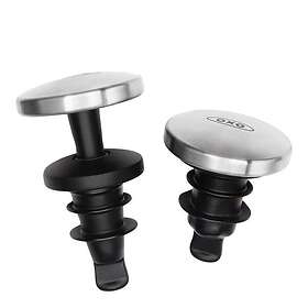 OXO Självstängande Vinpropp 2-pack Svart