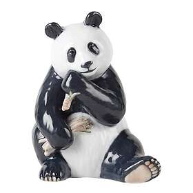 Royal Copenhagen Figurines Ätande Panda 18 cm Svart/Vit