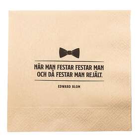 Edward Blom Servett När Man Festar 33x33 cm 20-pack Beige