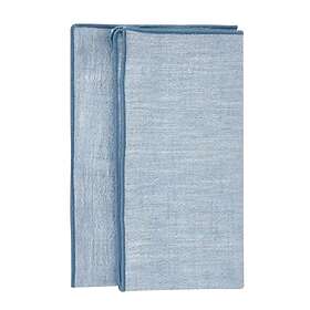 Stiernholm Eline Servett 45x45 cm 2-pack Blå/Vit