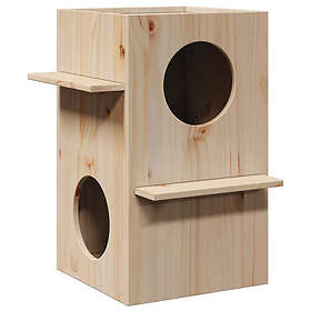 vidaXL Katthus 43x43x60 cm massiv furu 859301