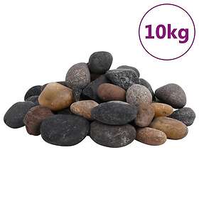 vidaXL Polerad småsten 10kg blandade färger 5-8 cm 155333