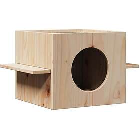 vidaXL Katthus 51x35x30 cm massiv furu 859304