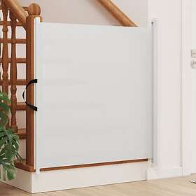 vidaXL Infällbar husdjursgrind vit 117,5x125 cm 4004130