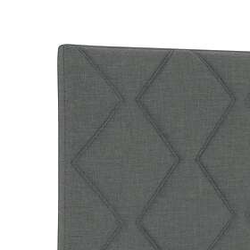 vidaXL Sänggavel Diamantdela Design Mörkgrå 80 cm Tyg 3337874