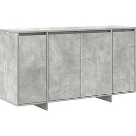 vidaXL Betonggrå Sideboard Betonggrå Konstruerat trä 135 x 41 x 75 cm 3333889