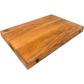 Austin and Barbeque Oljad ekbräda med handtag och svart bult 45x30x4 cm