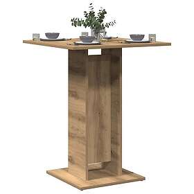 vidaXL Cafébord åldrat trä 60x60x75 cm konstruerat