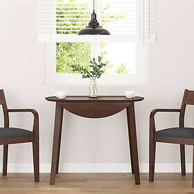 vidaXL Matbord brunt massivt trä gummi