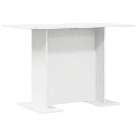 vidaXL Matbord vit 110x60x75 cm konstruerat trä