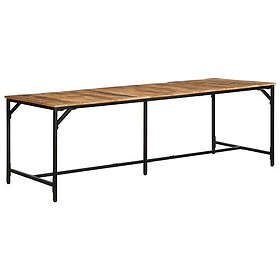 vidaXL Matbord 220x90x75 cm massivt grov trä mango