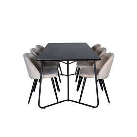 Venture Home Matgrupp Petra med stolarna Velvet