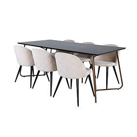 Venture Home Matgrupp Petra med stolarna Velvet