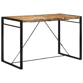 vidaXL Barbord 175x90x110 cm massivt grovt mangoträ