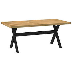 vidaXL Matbord NOAIN X-formade ben cm 180x90x75 massiv furu