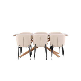 Venture Home Piazza Matbord med Modesto Matstol