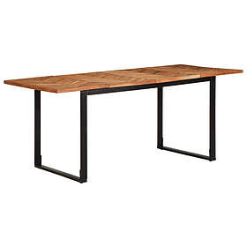 vidaXL Matbord 180x90x75 cm massivt trä akacia