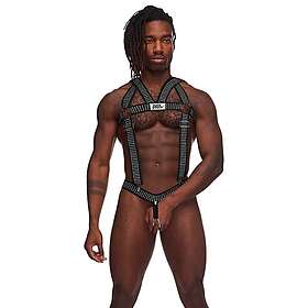 Male Power Elastic Studded Harness med Penisring