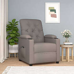 vidaXL Elektrisk reclinerfåtölj taupe tyg 3098847