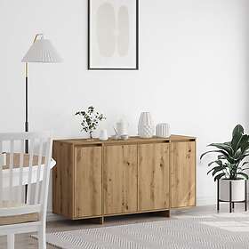 vidaXL Ek Sideboard Artisan Oak Träkomposit 135 x 41 x 75 cm Sideboard 3333894