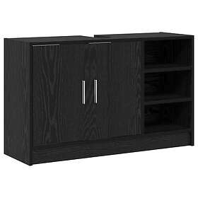 vidaXL Diskbänkskåp Svart ek 90x29x55 cm Konstruerat trä 869211