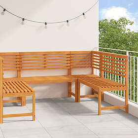 vidaXL Hagebenk Sett 5 Deler Solid Akasietre