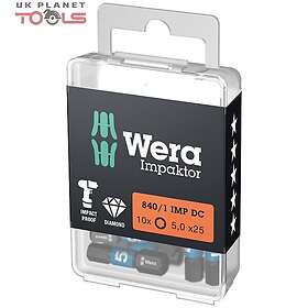 Wera 840/1 IMP DC Hex-Plus DIY Impaktor-bits 10st (SK5,0)