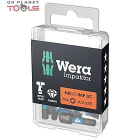 Wera 840/1 IMP DC Hex-Plus DIY Impaktor-bits 10st (SK4,0)