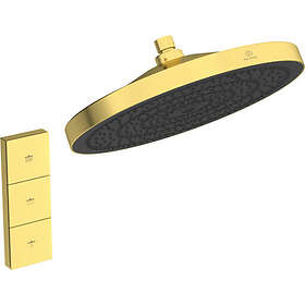 Ideal Standard rain Solos brusehoved, Ø30 cm, borstad guld