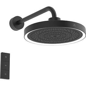 Ideal Standard rain Solos brusehoved, Ø33 cm, svart