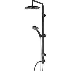 Pressalit Wave Waterfall 200 tak & handdusch med 1 spraytyp, mattsvart