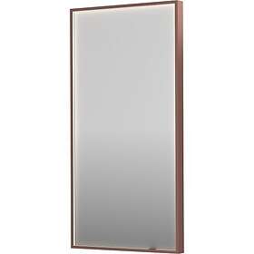 Sanibell Ink SP19 spegel med belysning, dimbar, imfri, borstad koppar, 50x100 cm