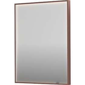 Sanibell Ink SP19 spegel med belysning, dimbar, imfri, borstad koppar, 60x80 cm