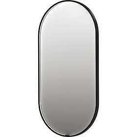 Sanibell Ink SP28 spegel med ljus, borstad svart, 60x120 cm