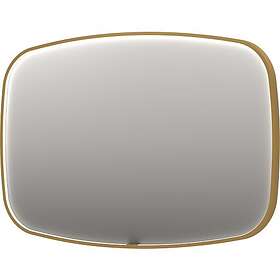 Sanibell Ink SP31 spegel med belysning, dimbar, imfri, borstad matt guld, 120x80 cm