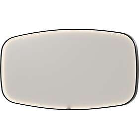 Sanibell Ink SP31 spegel med belysning, dimbar, imfri, borstad svart, 160x80 cm