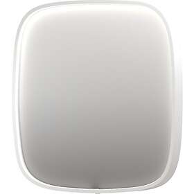 Sanibell Ink SP31 spegel med belysning, dimbar, imfri, matt vit, 40x40 cm