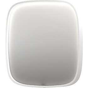 Sanibell Ink SP31 spegel med belysning, dimbar, imfri, matt vit, 60x60 cm