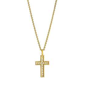 Lempikoru Heart gulguldplaterad silverkors 59 066 00 500